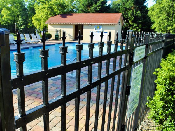 Metal Pool Fence Installation